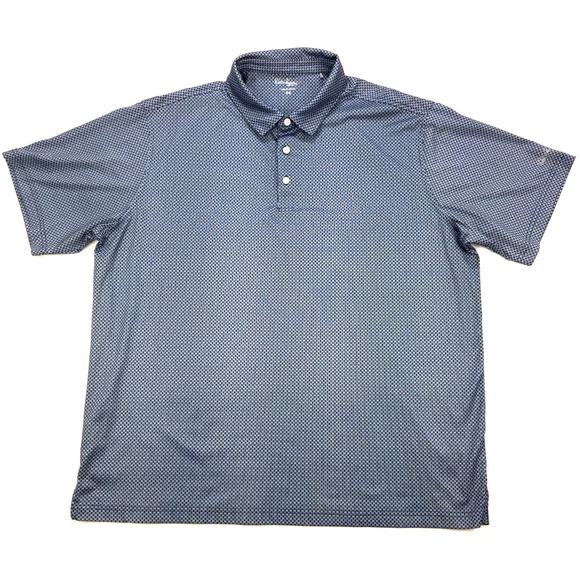 Walter Hagen Other - Walter Hagen Essential Shirt Men XXL Blue White All Over Print S/S Polo Golf